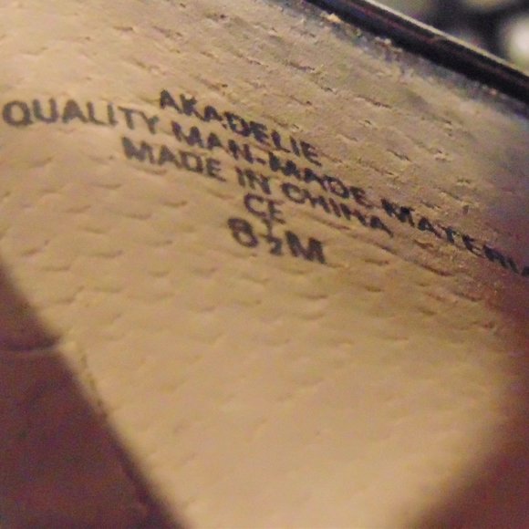 NEW AK ANN KLEIN AKADELIE PATENT LEATHER BLACK 8.5 - Picture 6 of 6